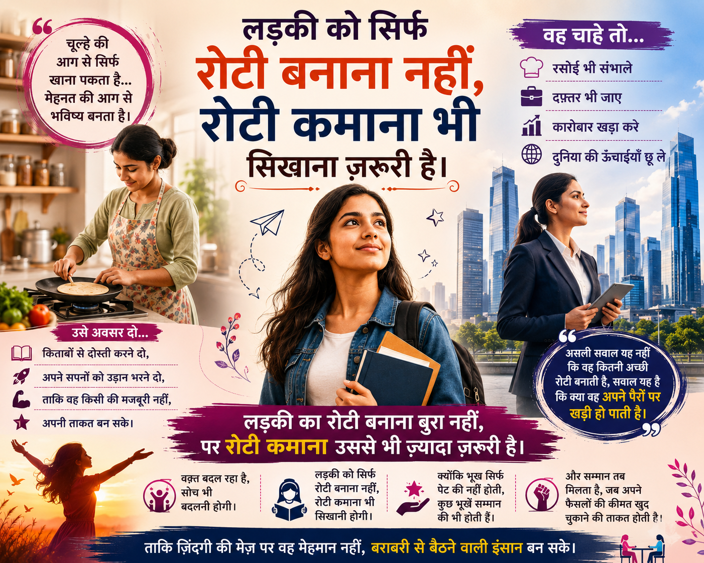 रोटी बनाने से ज़्यादा ज़रूरी